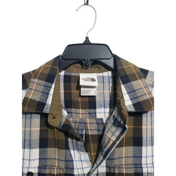 The North Face Men’s Brown Plaid Arroyo Flannel Shirt Size M - Picture 3 of 5